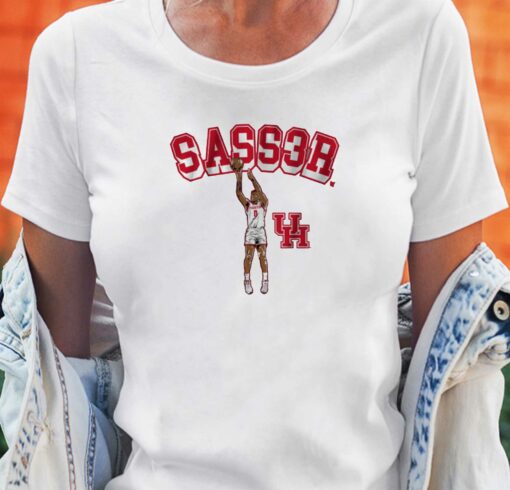 Houston Basketball Marcus Sasser Sass3r T-shirt