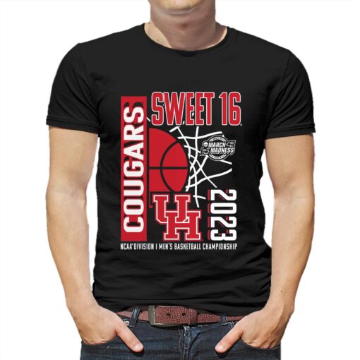 Houston Cougars 2023 Ncaa Men’s Basketball Tournament March Madness Sweet 16 T-shirt