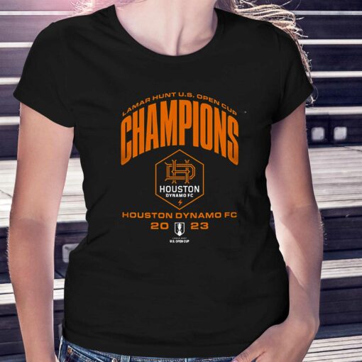 Houston Dynamo Fc Original Retro Brand 2023 Lamar Hunt Us Open Cup Champions T-shirt