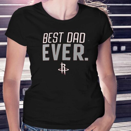 Houston Rockets Best Dad Ever Logo T-shirt