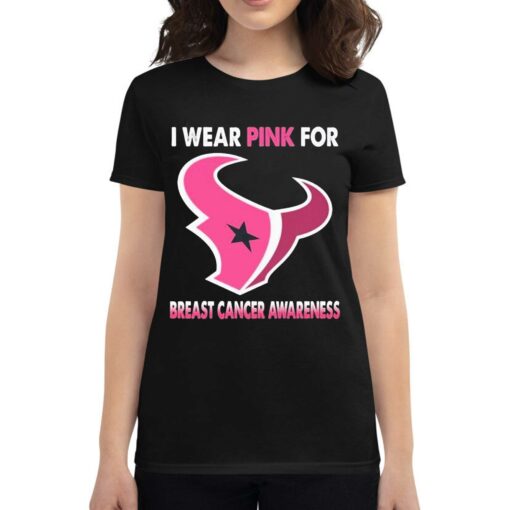 Houston Texans I Wear Pink For Breast Cancer Awareness Shirt