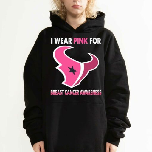 Houston Texans I Wear Pink For Breast Cancer Awareness Shirt