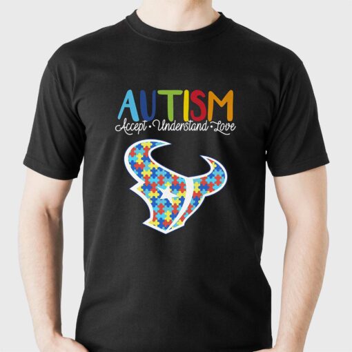 Houston Texans Nfl Autism Awareness Accept Understand Love Shirt