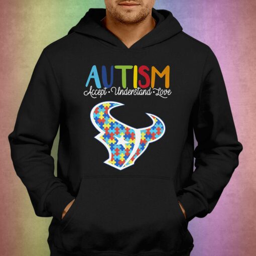 Houston Texans Nfl Autism Awareness Accept Understand Love Shirt