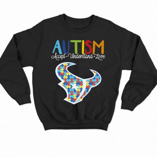 Houston Texans Nfl Autism Awareness Accept Understand Love Shirt