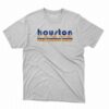 Houston Texas Retro Three Stripe Weathered Vintage Shirt