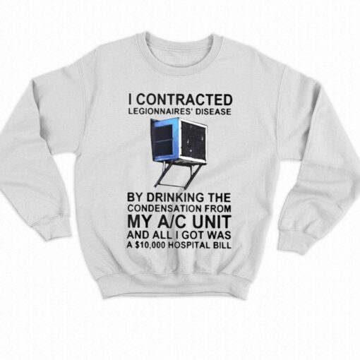 I Contracted Legionnaires’ Disease By Drinking The Condensation From My Ac Unit T-shirt