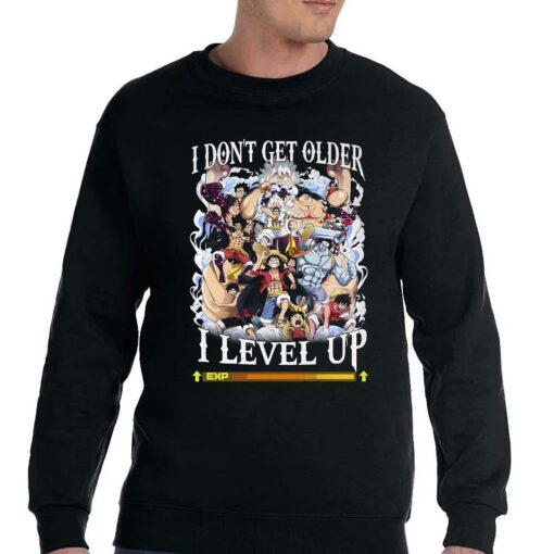 I Dont Get Older I Level Up Monkey D Luffy T-shirt