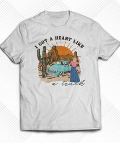 I Got A Heart Like A Truck Retro Western Cowboy Shirt