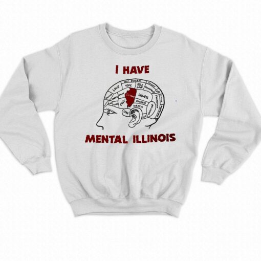 I Have Mental Illinois Shirt That Go Hard T-shirt