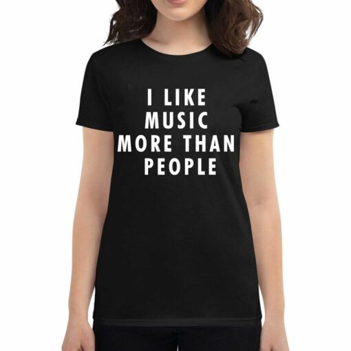 I Like Music More Than People Hoodie