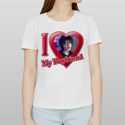 I Love My Boyfriend Custom T-shirt