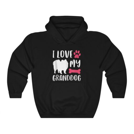 I Love My Granddog Shirt Pomeranian Dog Grandma Grandpa Hoodie