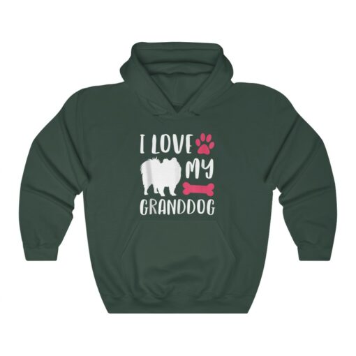 I Love My Granddog Shirt Pomeranian Dog Grandma Grandpa Hoodie