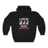 I Love My Math Peeps Teacher Easter Peeps Cute Egg Hunting Hoodie