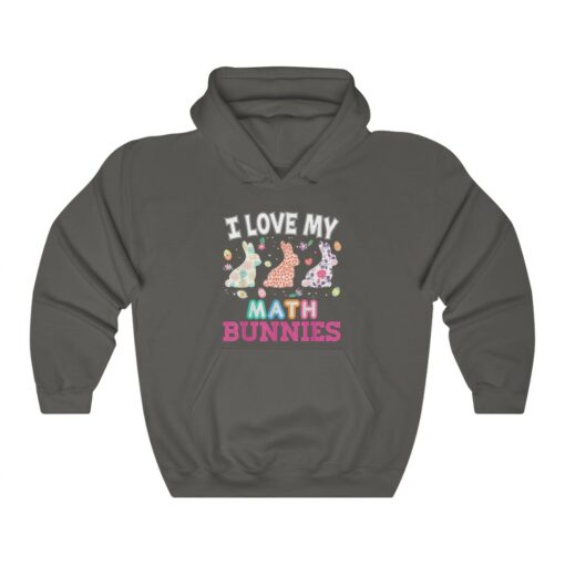 I Love My Math Peeps Teacher Easter Peeps Cute Egg Hunting Hoodie