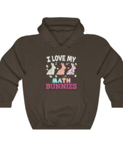 I Love My Math Peeps Teacher Easter Peeps Cute Egg Hunting Hoodie 3