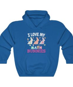 I Love My Math Peeps Teacher Easter Peeps Cute Egg Hunting Hoodie 5