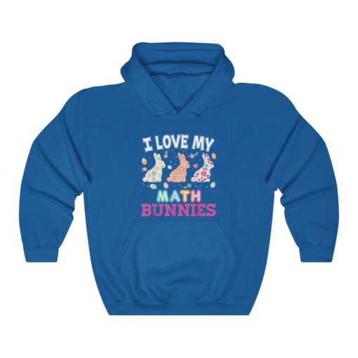 I Love My Math Peeps Teacher Easter Peeps Cute Egg Hunting Hoodie