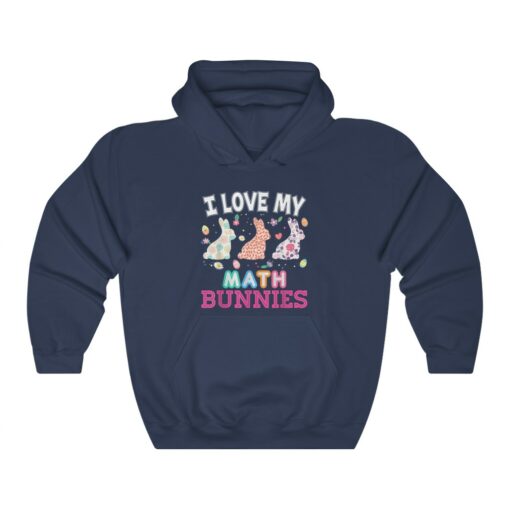 I Love My Math Peeps Teacher Easter Peeps Cute Egg Hunting Hoodie