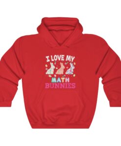 I Love My Math Peeps Teacher Easter Peeps Cute Egg Hunting Hoodie 8