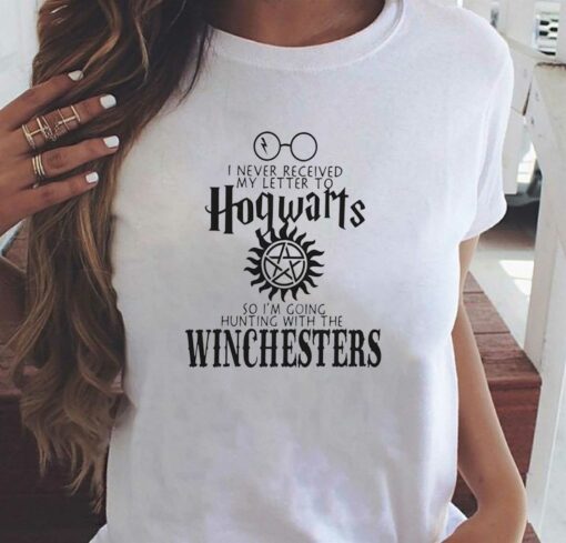 I Never Received My Letter From Hogwarts So I’m Going Hunting With The Winchesters T-shirt