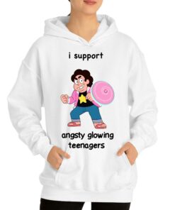 I Support Angsty Glowing Teenagers Shirt 3