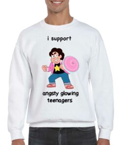 I Support Angsty Glowing Teenagers Shirt 4