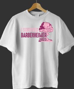 I Survived Barbenheimer 2023 Design Graphic Shirt I Survived Barbenheimer 2023 Design Graphic Shirt