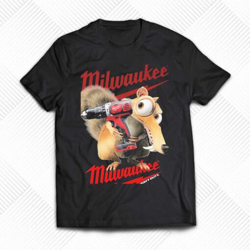 Ice Scrat Hug Milwaukee Logo Shirt