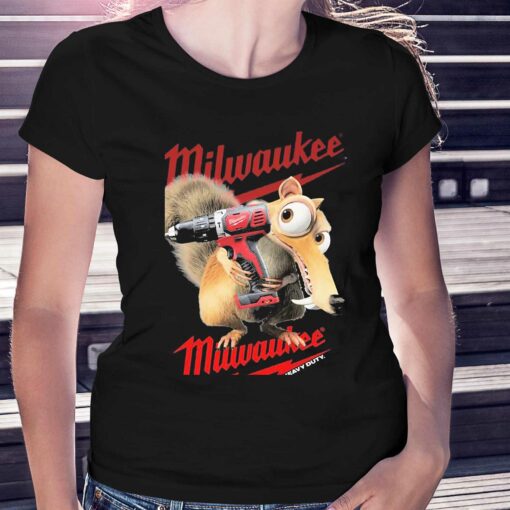 Ice Scrat Hug Milwaukee Logo Shirt