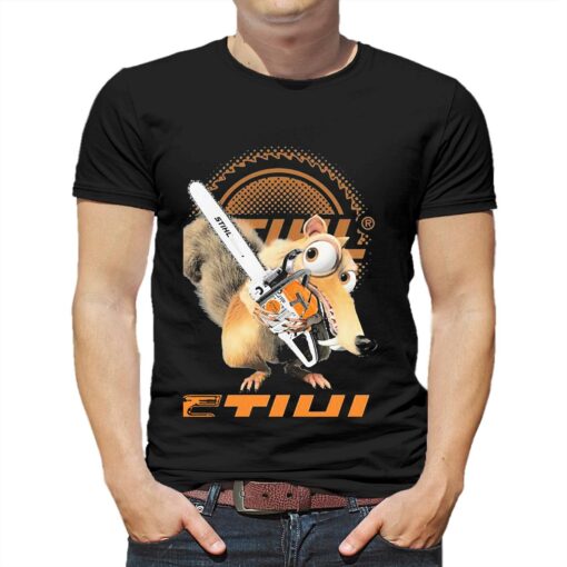 Ice Scrat Hug Stihl Logo Shirt