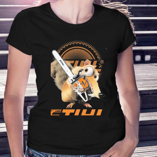 Ice Scrat Hug Stihl Logo Shirt