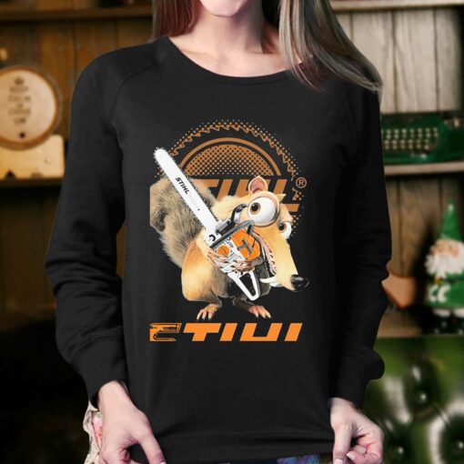 Ice Scrat Hug Stihl Logo Shirt