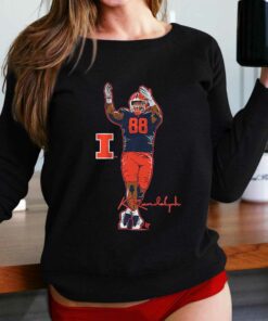 Illinois Football Keith Randolph Superstar Pose Shirt Illinois Football Keith Randolph Superstar Pose Shirt
