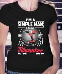 Im A Simple Man I Like Milwaukee Logo And Boobs Shirt Im A Simple Man I Like Milwaukee Logo And Boobs Shirt