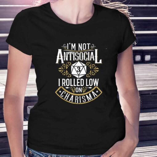 Im not antisocial funny antisocial t-shirt