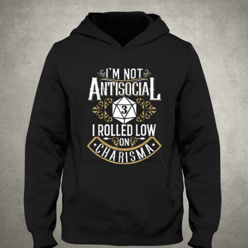 Im not antisocial funny antisocial t-shirt