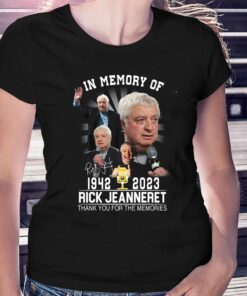In Memory Of 1942 – 2023 Rick Jeanneret Thank You For The Memories T-shirt