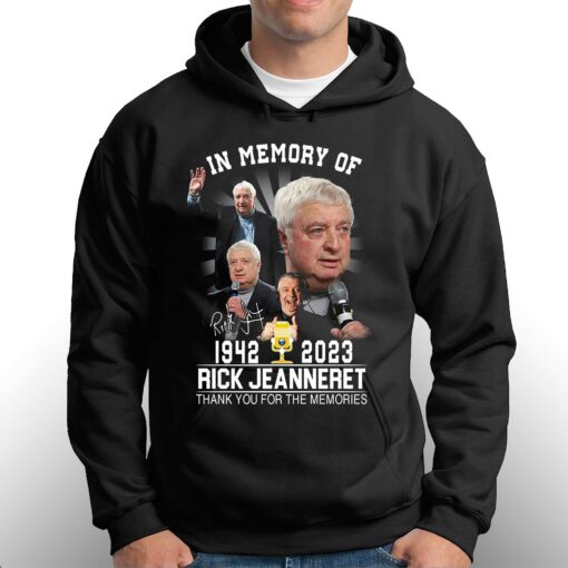 In Memory Of 1942 – 2023 Rick Jeanneret Thank You For The Memories T-shirt