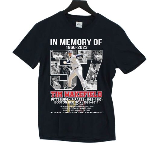 In Memory Of 1966-2023 Tim Wakefield Thank You For The Memories T-shirt