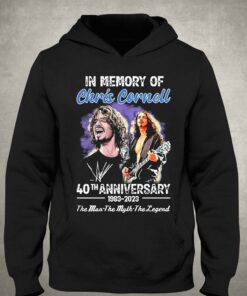 In Memory Of Chris Cornell 40th Anniversary 1983 2023 The Man The Myth The Legend Signature Shirt 3