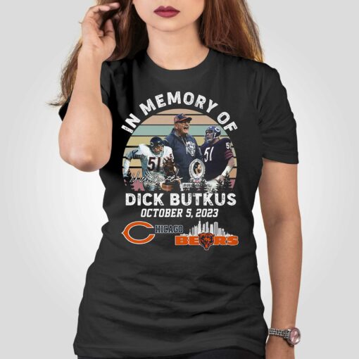 In Memory Of Dick Butkus Chicago Bears 2023 T Shirt