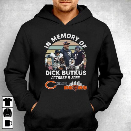 In Memory Of Dick Butkus Chicago Bears 2023 T Shirt