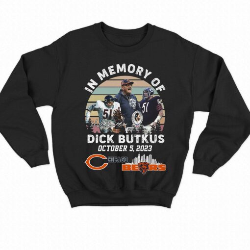 In Memory Of Dick Butkus Chicago Bears 2023 T Shirt