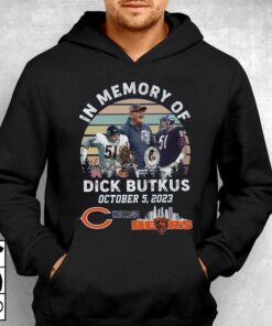 In Memory Of Dick Butkus October 5 2023 Chicago Bears T-shirt 2 In Memory Of Dick Butkus October 5 2023 Chicago Bears T shirt 3