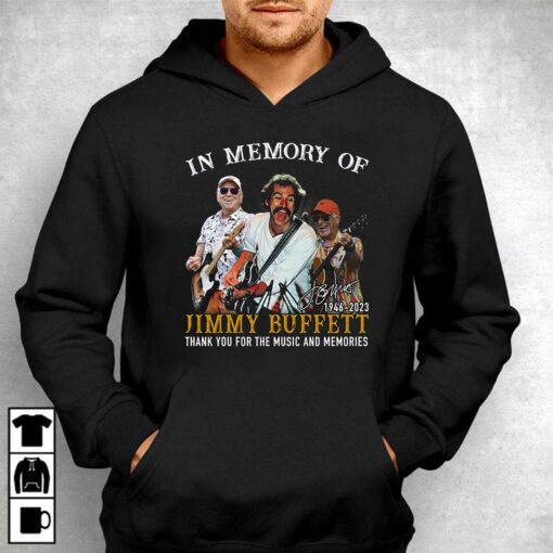 In Memory Of Jimmy Buffett 1946 – 2023 Thank You For The Memories T-shirt