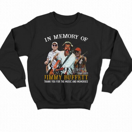 In Memory Of Jimmy Buffett 1946 – 2023 Thank You For The Memories T-shirt