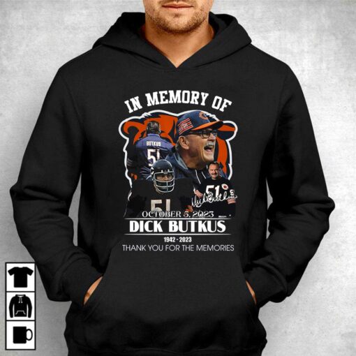 In Memory Of October 5 2023 Dick Butkus 1942 – 2023 T-shirt