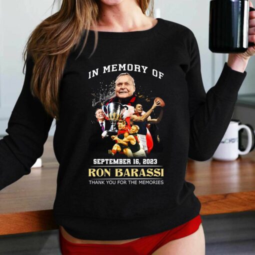 In Memory Of September 16 2023 Ron Barassi Thank You For The Memories T-shirt